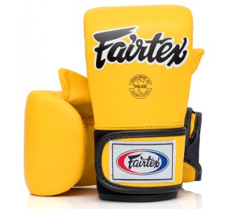 Тренировочные снарядные перчатки Fairtex (TGT-7 yellow)